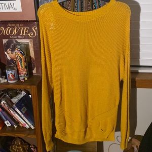 Yellow Knit Sweater | Hollister